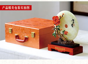 琺瑯彩牡丹平安扣 湯河店玉石器工藝品中的創意家居與高端禮品
